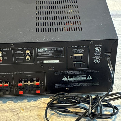 Vintage Teac AG-V8060 Audio/Video Surround Sound Receiver