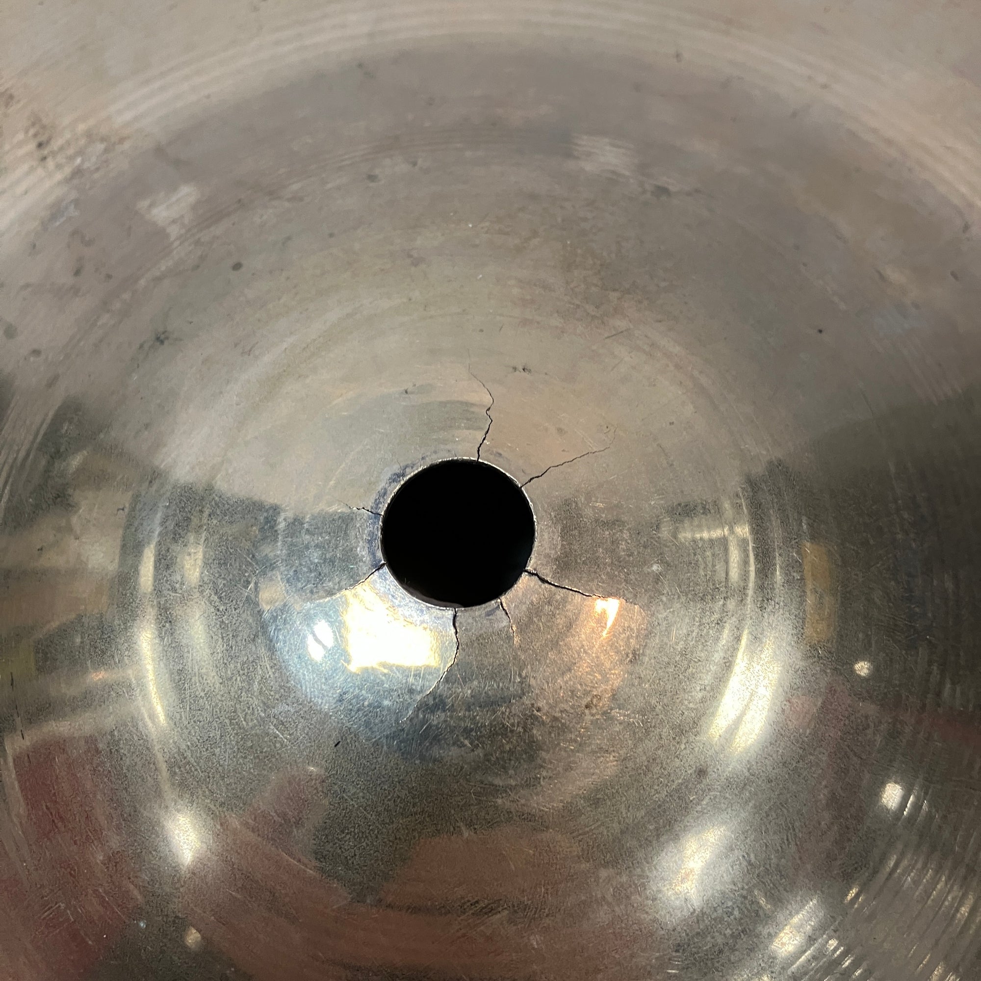 Sabian 18 AAX Dark Crash Cymbal CRACKED