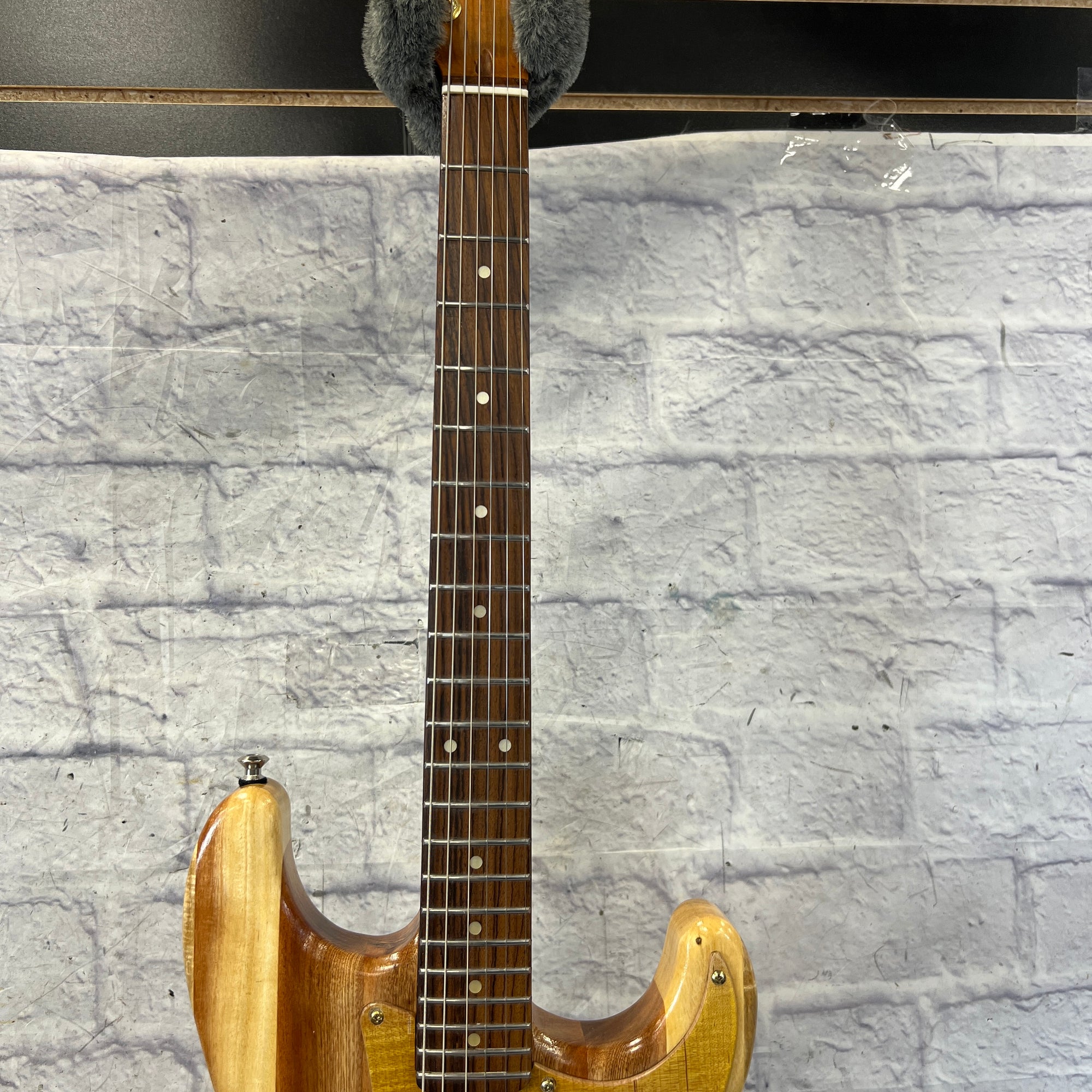 BC Guitars Strat Style Butcher Block with Roasted Maple Neck
