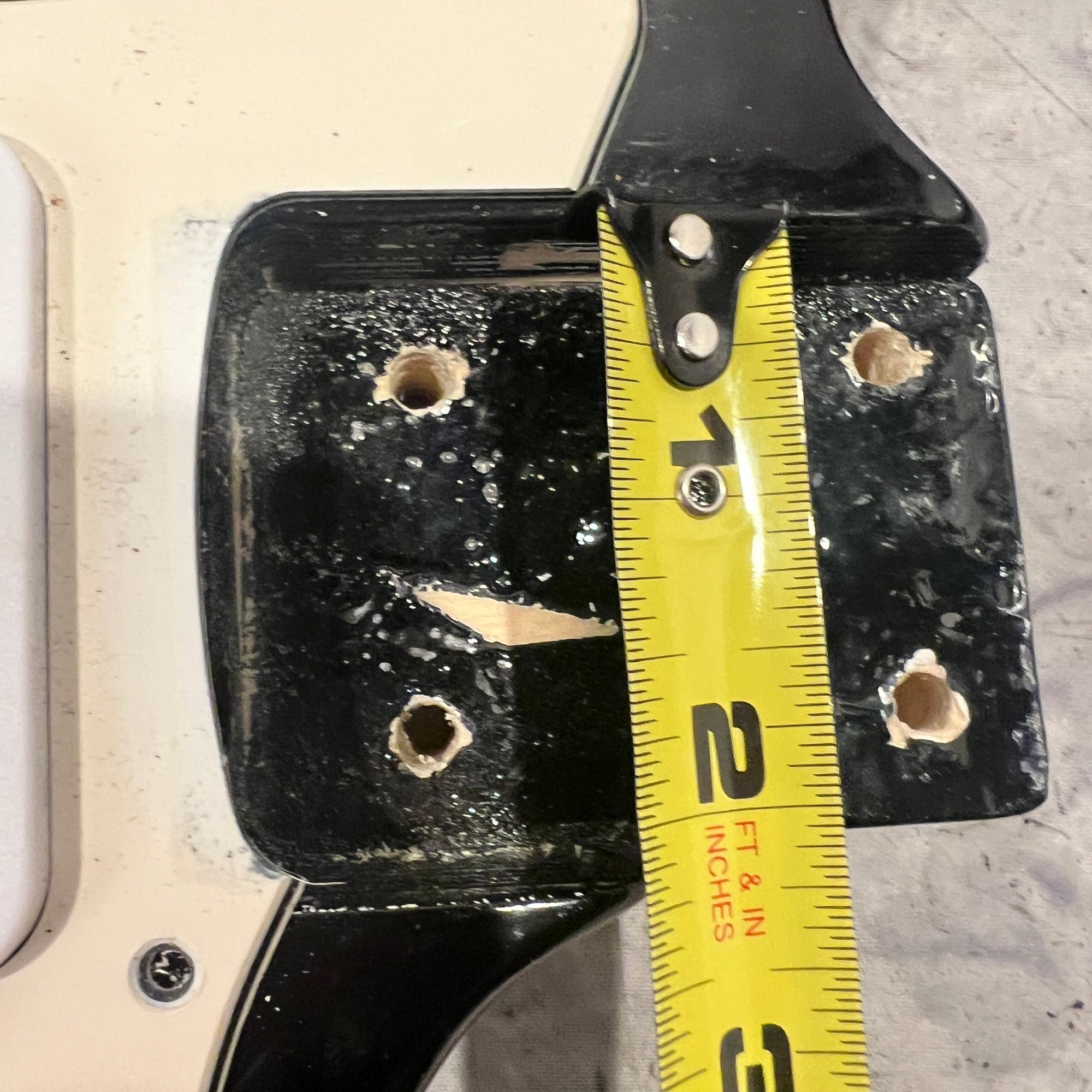 Unknown Black Strat Style Loaded Guitar Body