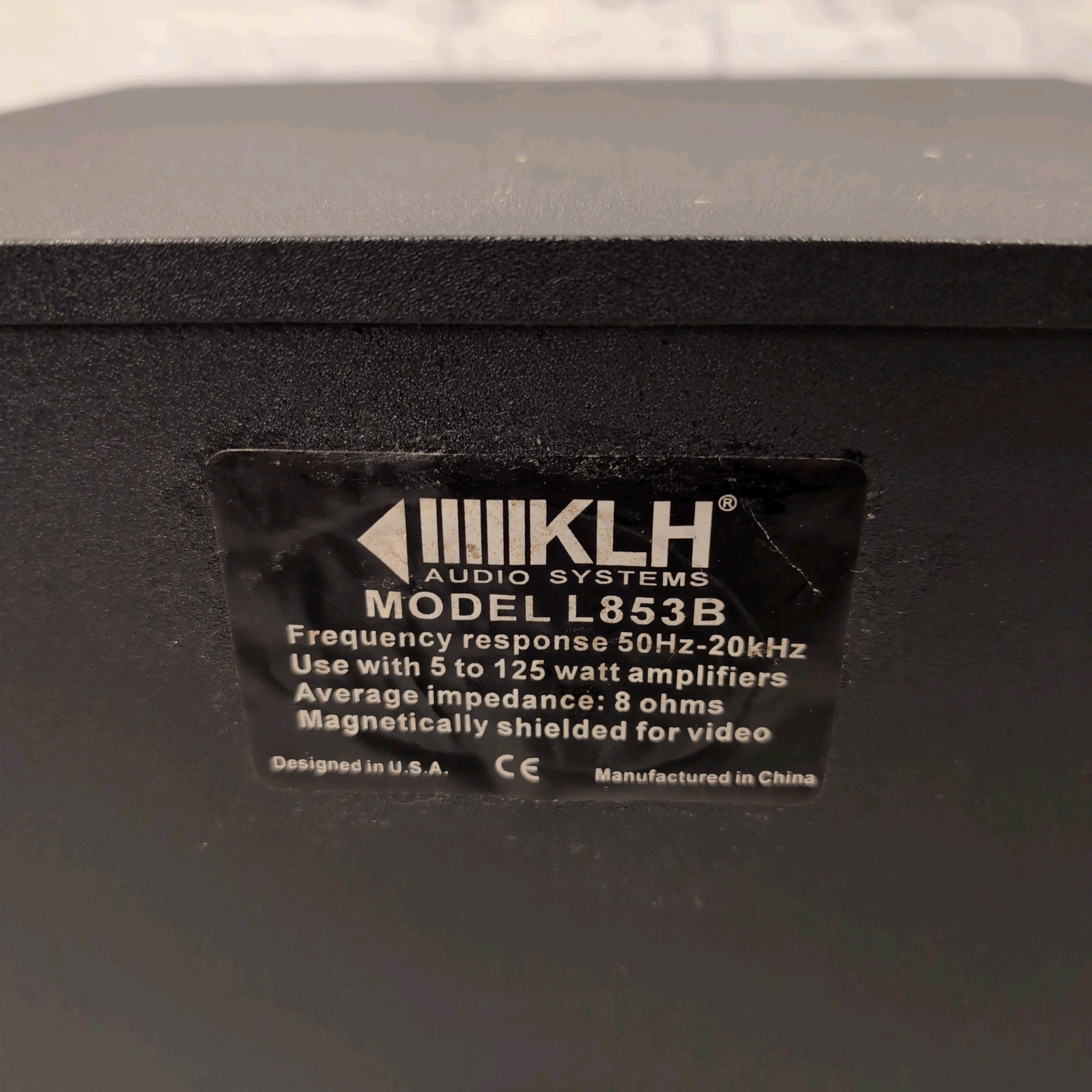 KLH L853B 8" Bookshelf Speakers