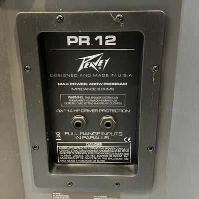 Peavey PR12 400w Passive Speaker Pair