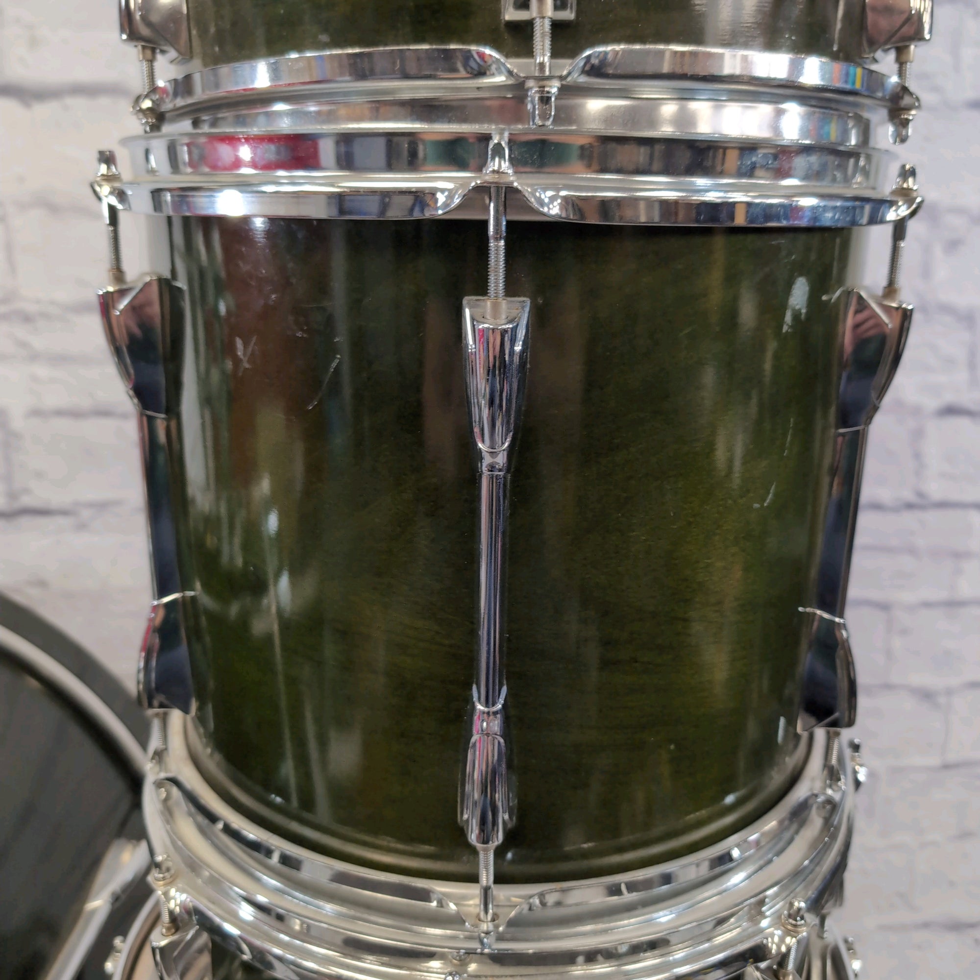 Yamaha Stage Custom 5pc Transparent Green Drum Set
