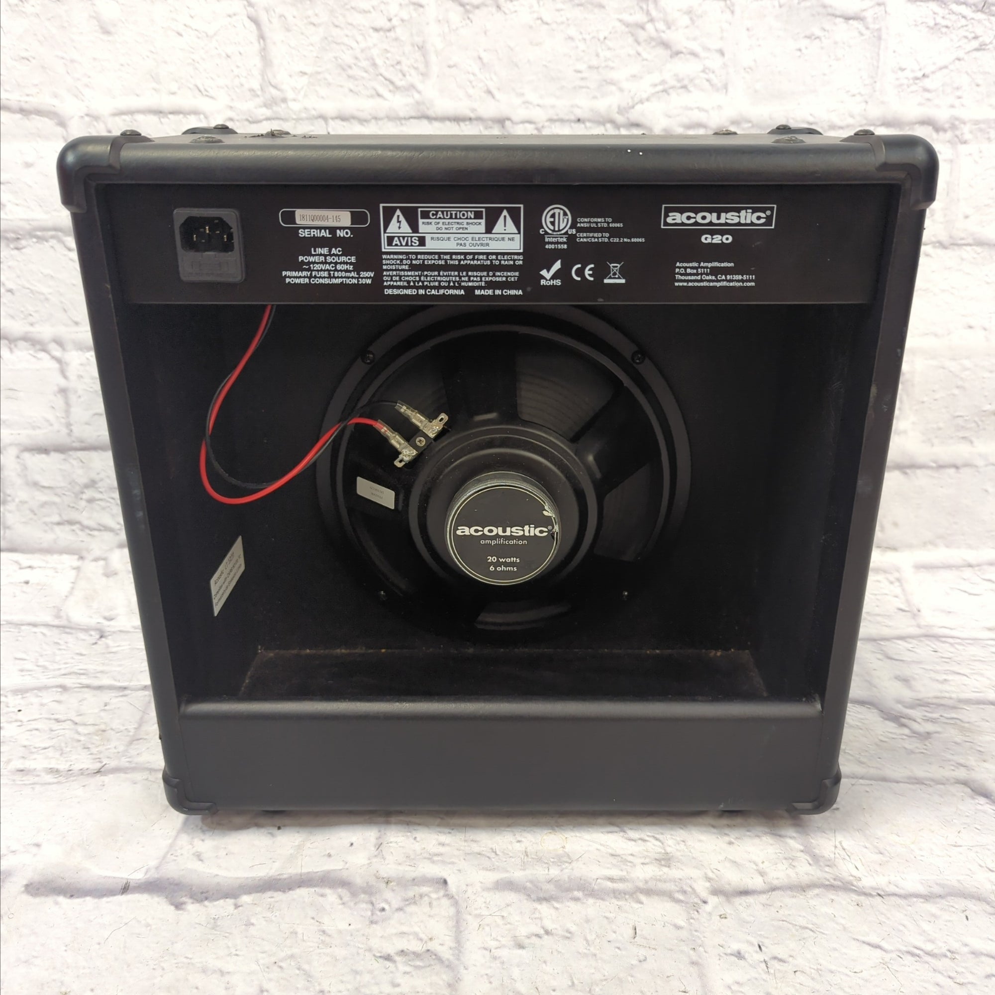 Acoustic G20 Guitar Combo Amp