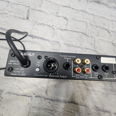 Ashly MM106 6-Channel Rack Microphone Mixer