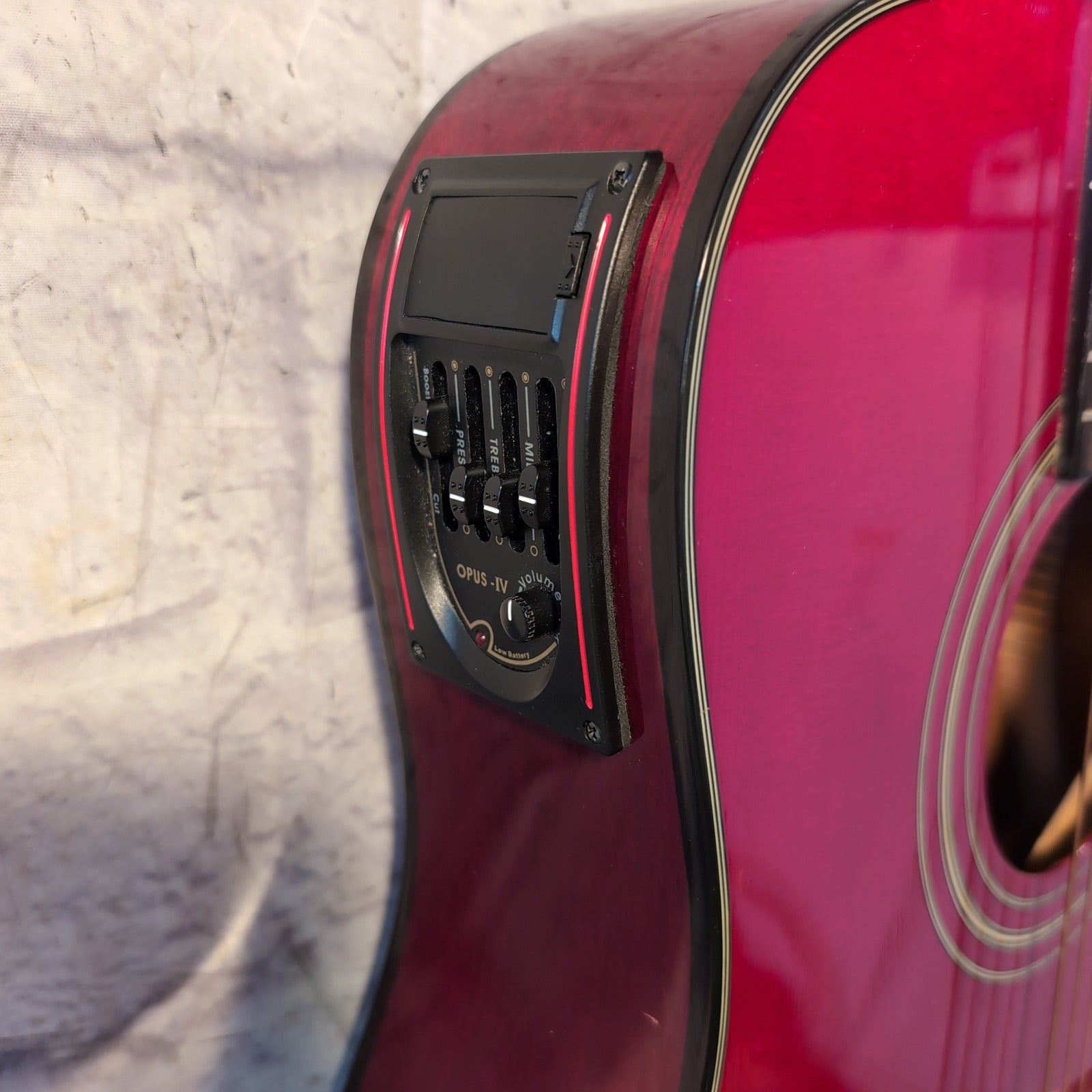 S101 Acoustic Guitar with Cutaway - Red