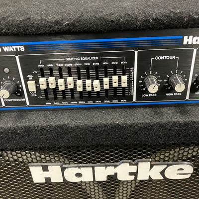 Hartke VX3500 4x10 with HA7000 Amp Head Installed