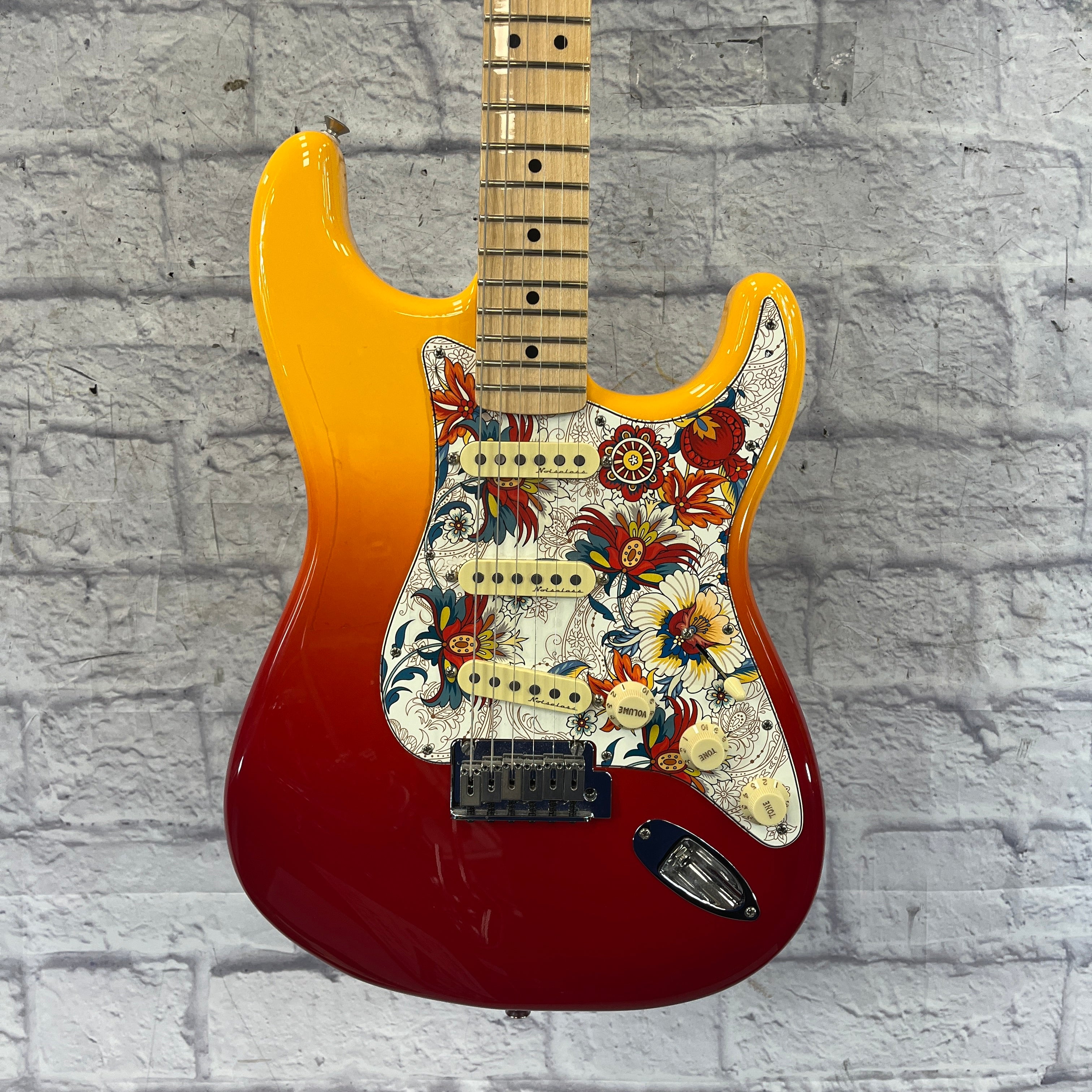 ギター Fender Stratocaster tequila sunrise Fender Player Stratocaster Tequila Sunrise - Evolution Music