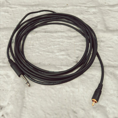 Mogami Pure Patch RCA to 1/4" TS Cable - 15'