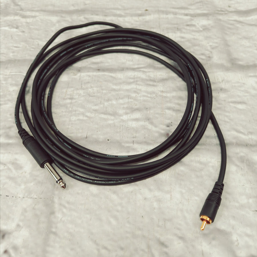 Mogami Pure Patch RCA to 1/4" TS Cable - 15'