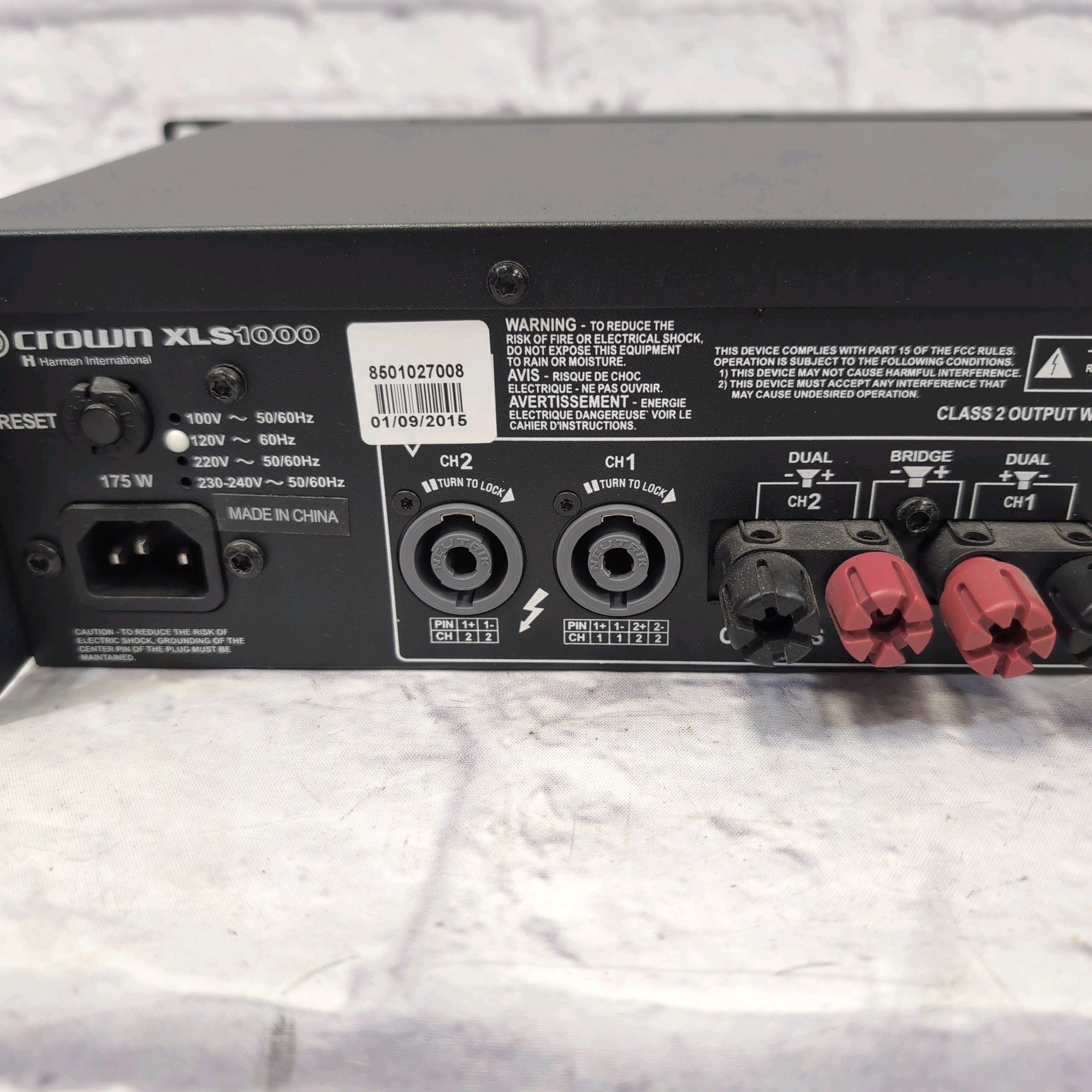 Crown XLS1000 Power Amp