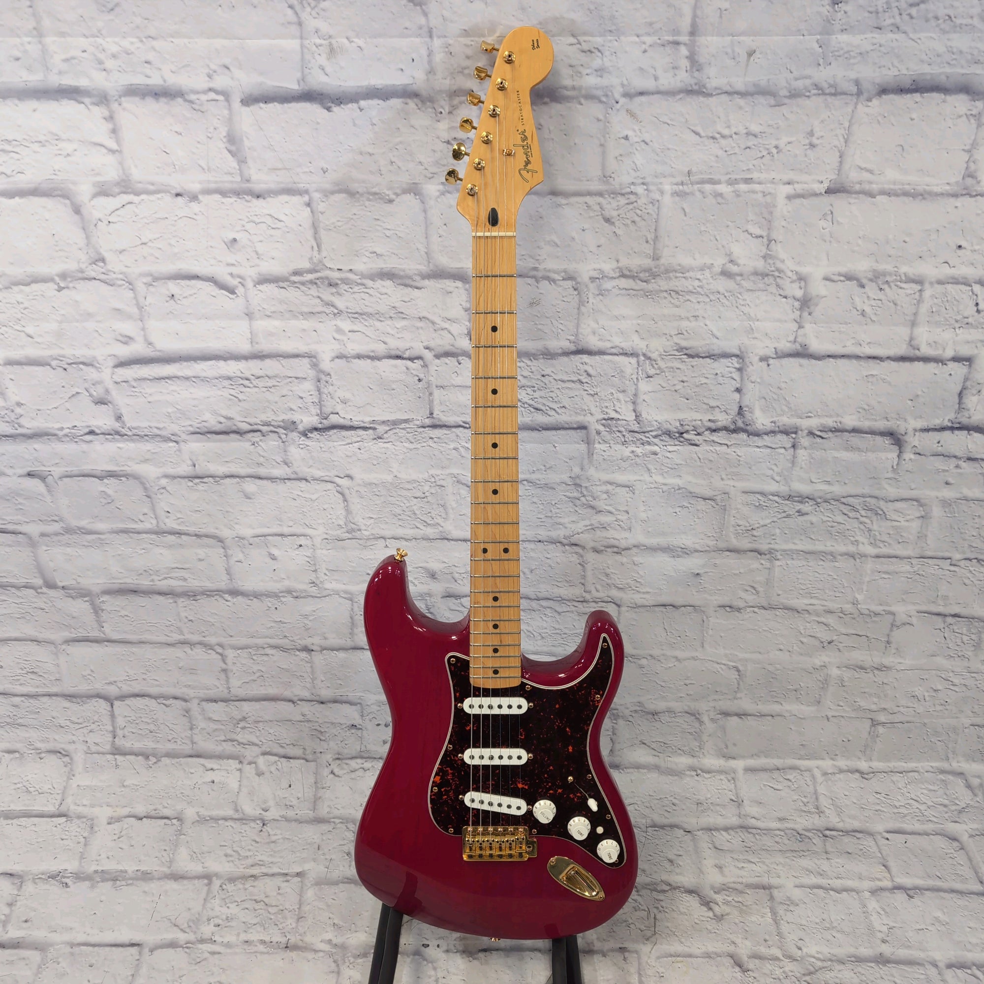 Fender Stratocaster Deluxe Player MIM 2003 - Crimson Red Gold Plated