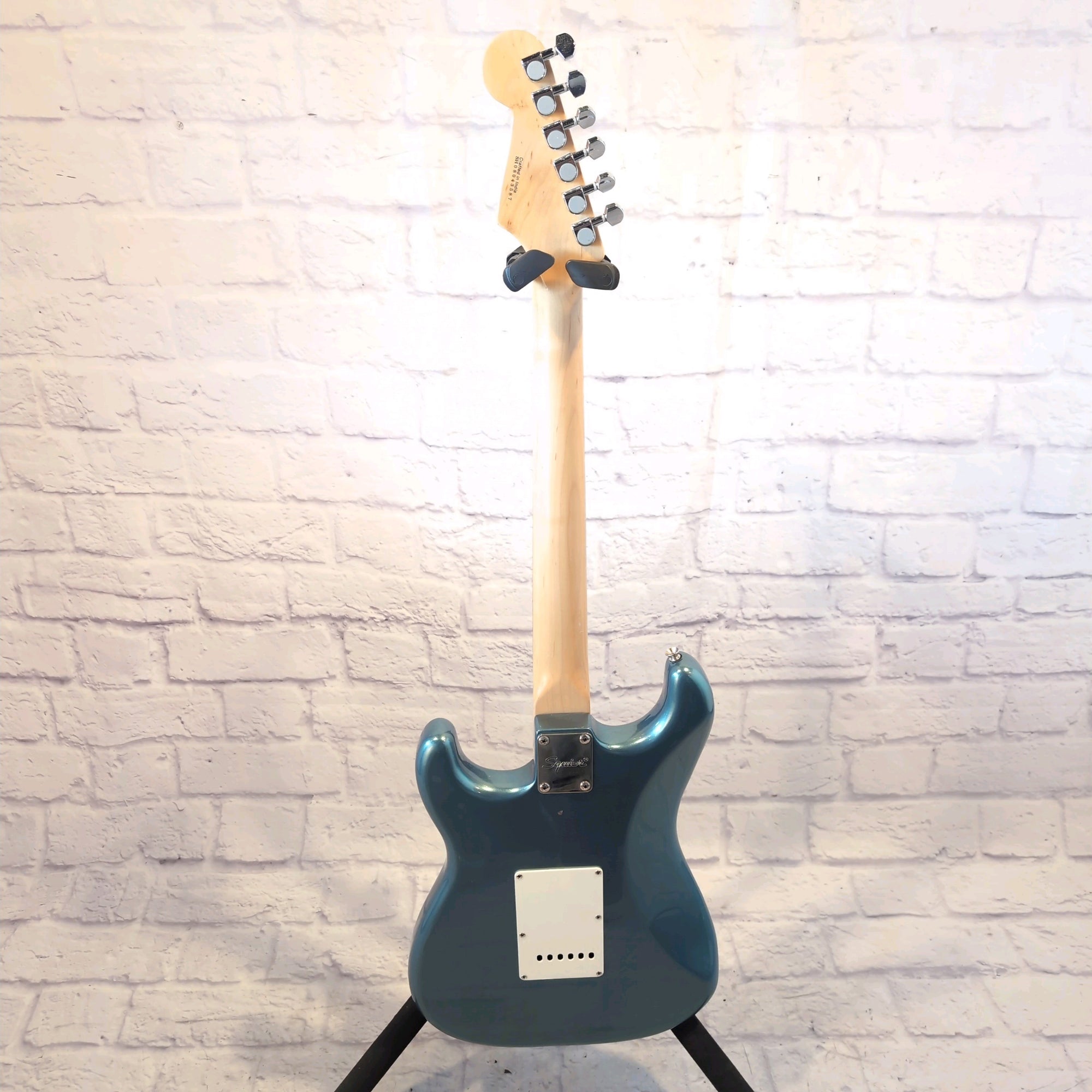 Squier Strat Gun Metal Blue Electric Guitar 60's Classic Vibe Body, Vintage Modified Neck, Hot Rails