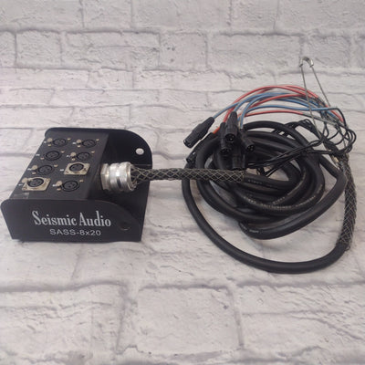 Seismic Audio SASS-8x20 8 Channel 20 Foot Cable Snake