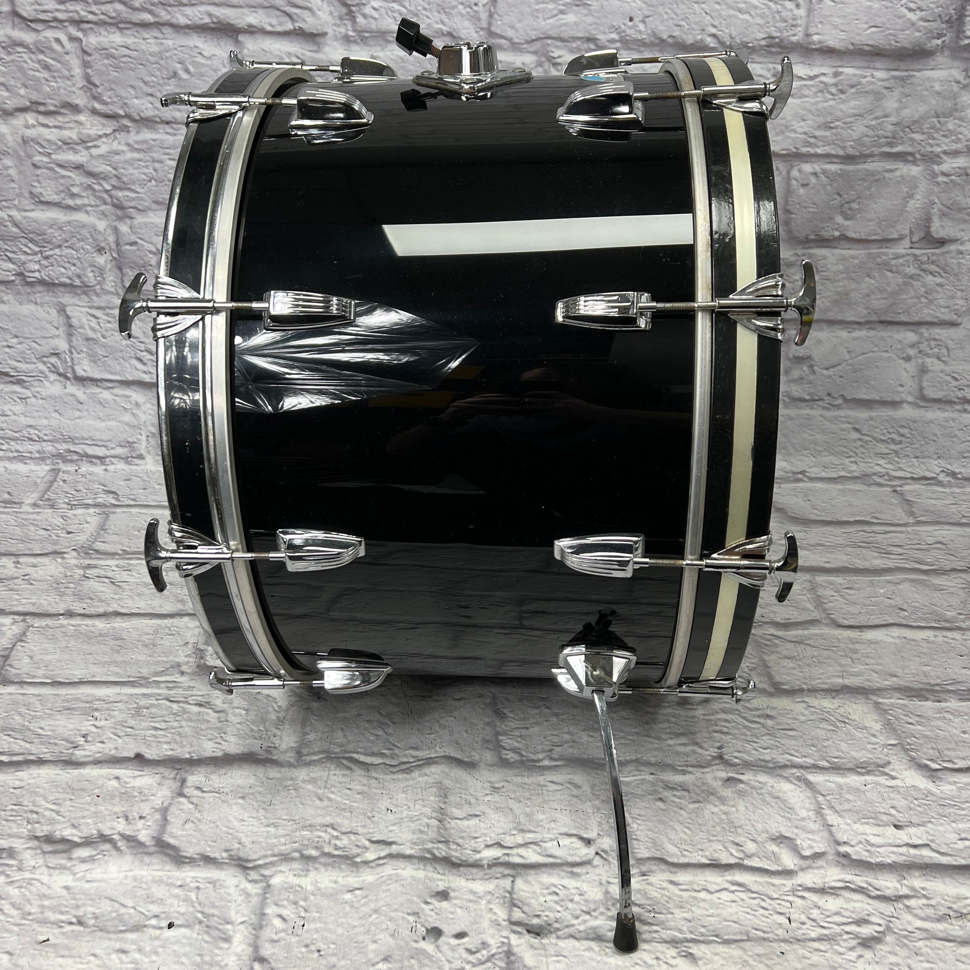 Ludwig Blue Olive Vistalite 12 13 16 22 with 14x5 Snare - Black