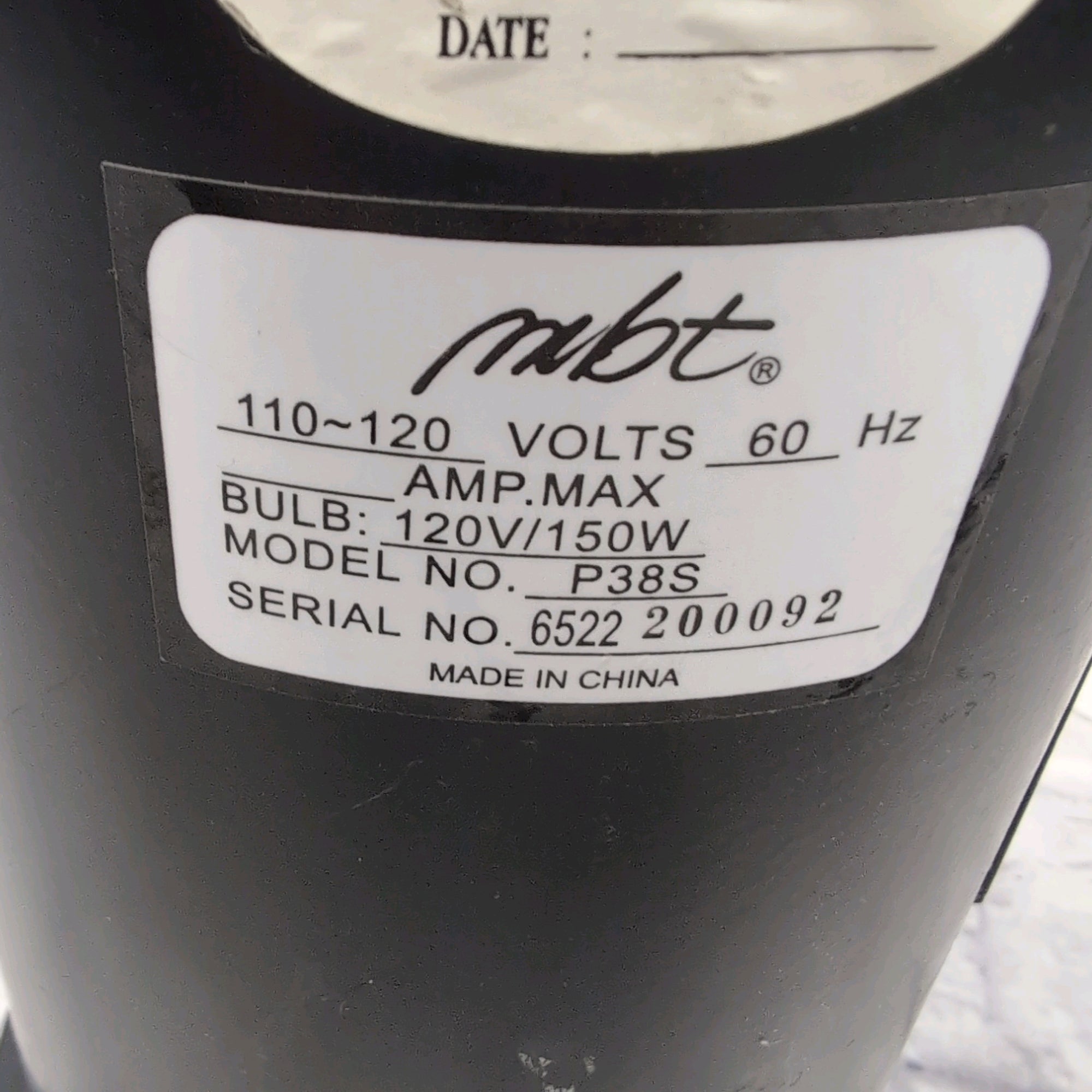MBT Lighting P38S Lighting Can - Red Bulb