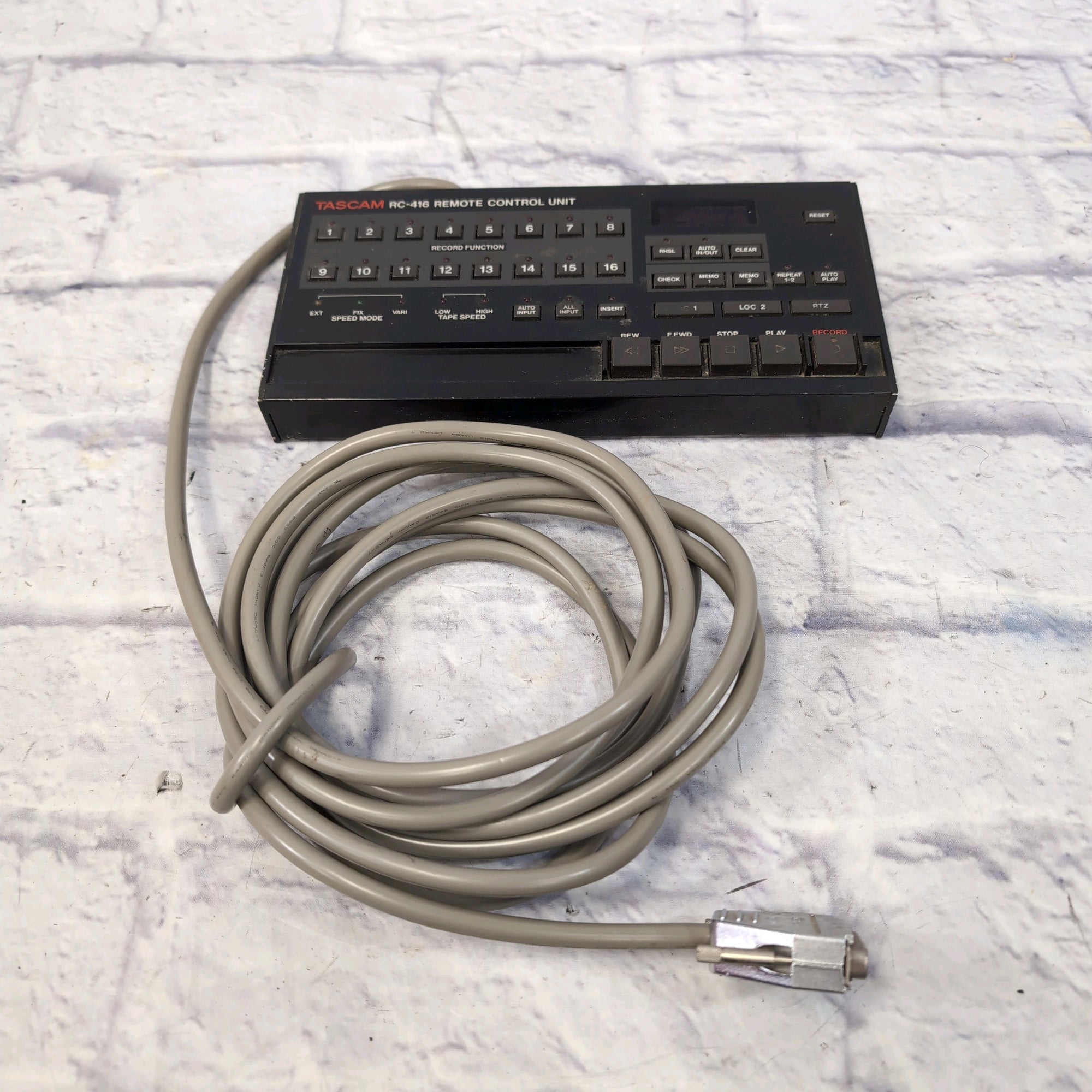 Tascam RC-416 Remote Control for MSR-16 Reel to Reel Recorder