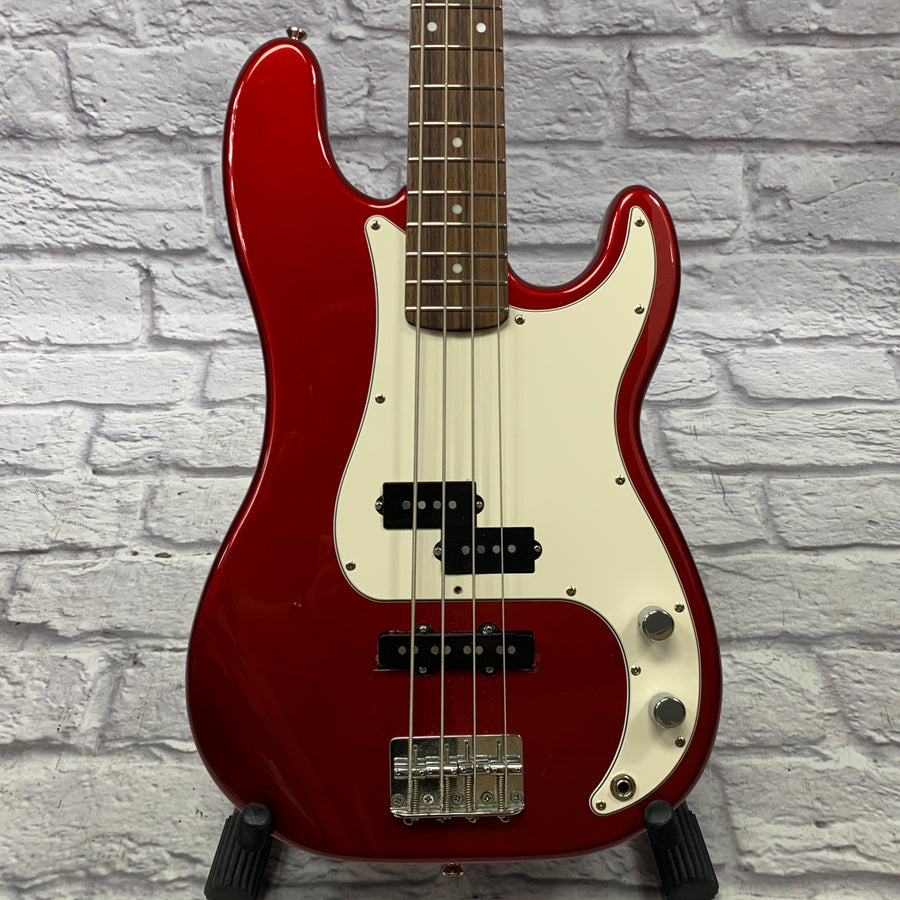 Unknown Partscaster PJ Bass Candy Red