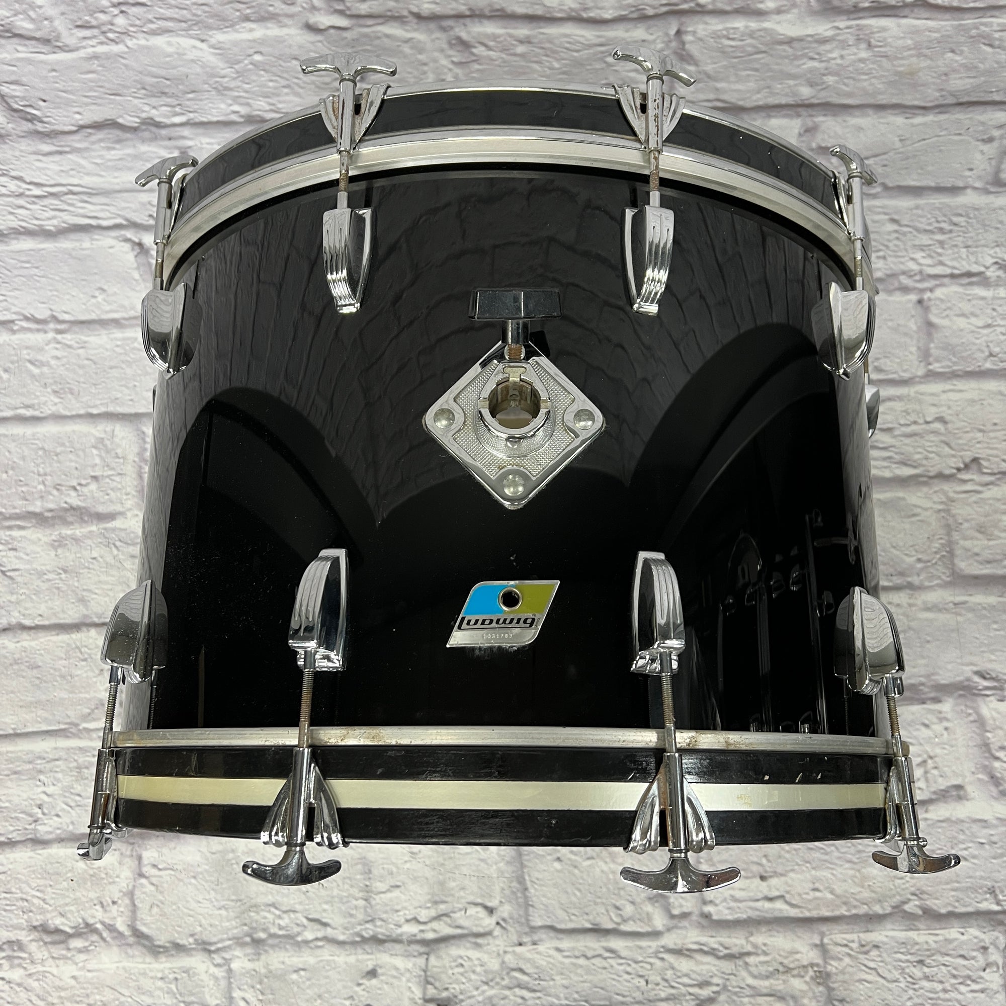 Ludwig Blue Olive Vistalite 12 13 16 22 with 14x5 Snare - Black