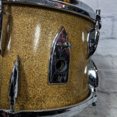 Sonor 13" by 8" 1960s Teardrop Gold Sparkle 22xnull" Rack Tom