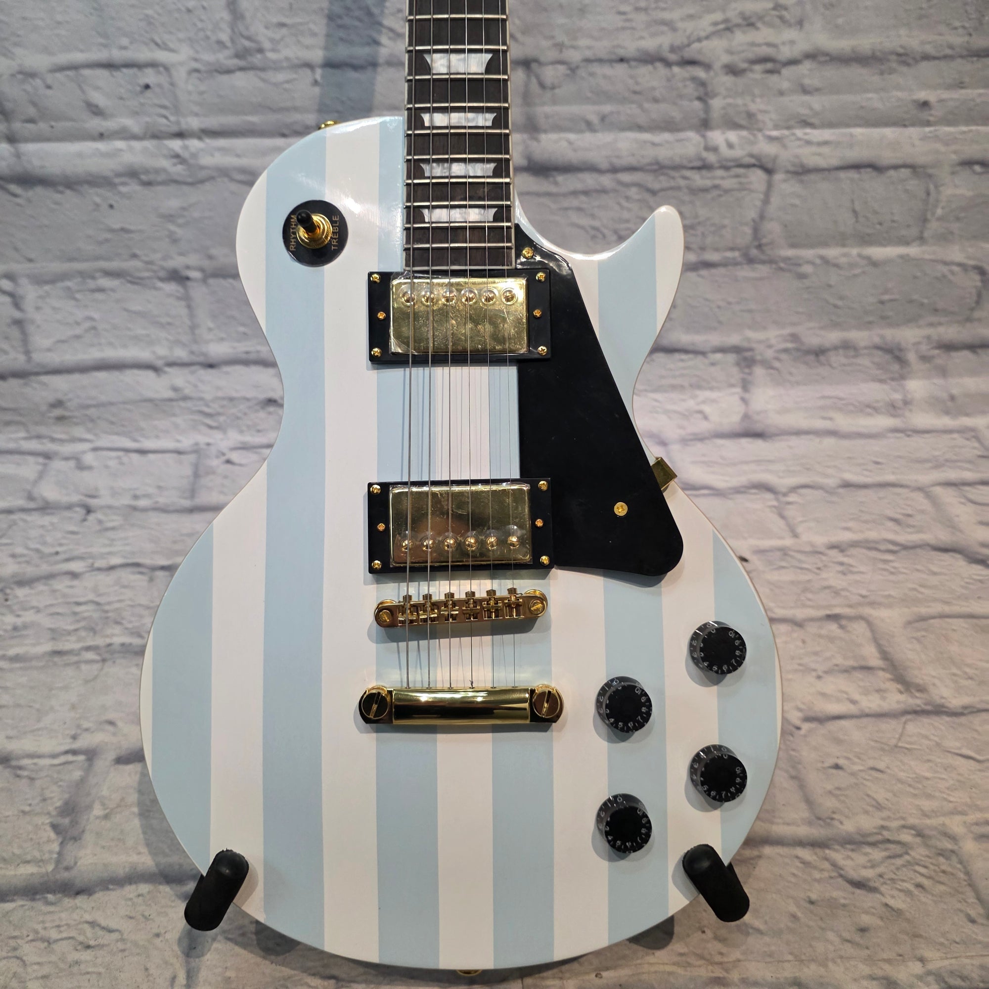 Rafferty Guitars Blue / White LP Style Electric Guitar