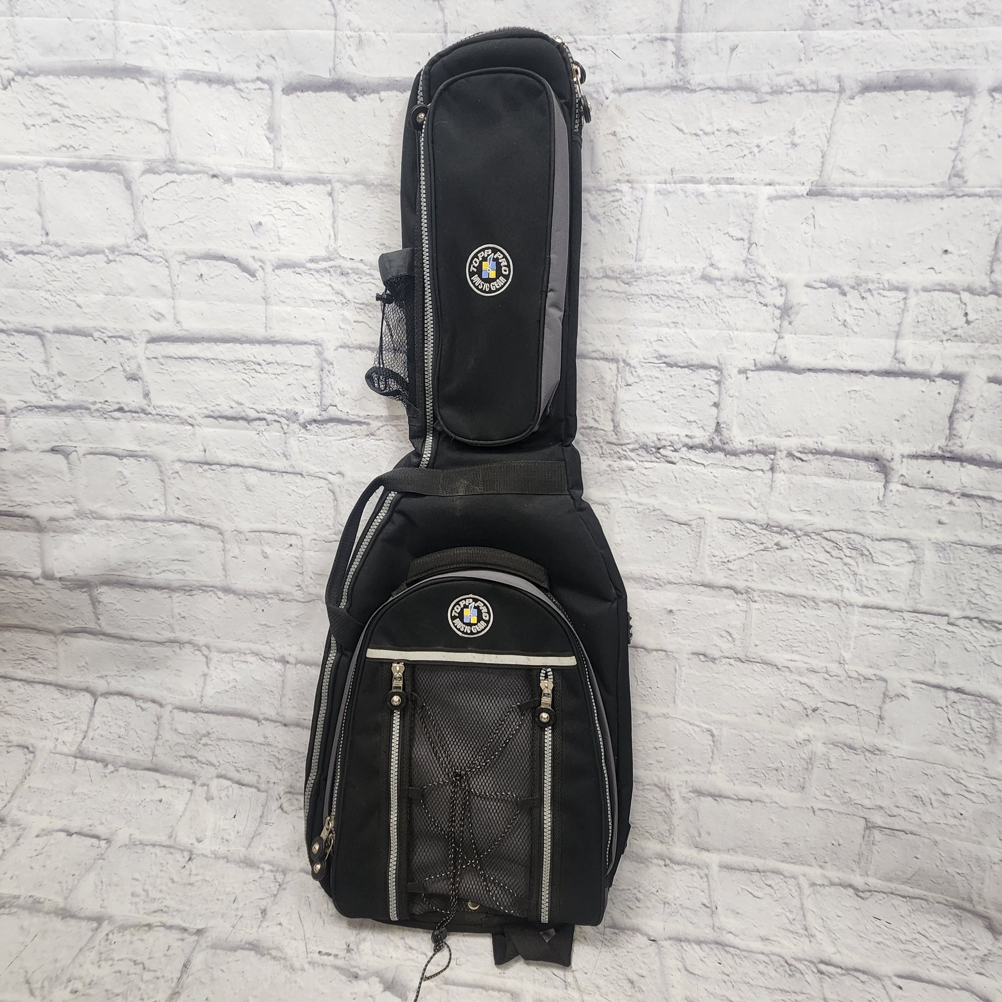 Topp Pro Electric Guitar Gig Bag with Removable Backpack Pocket