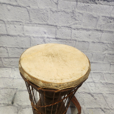 Unknown Hand Drum with Leather Strap