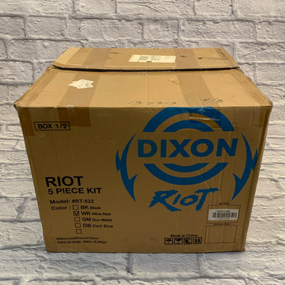 Dixon Riot Five Piece Cherry Red Drum Kit