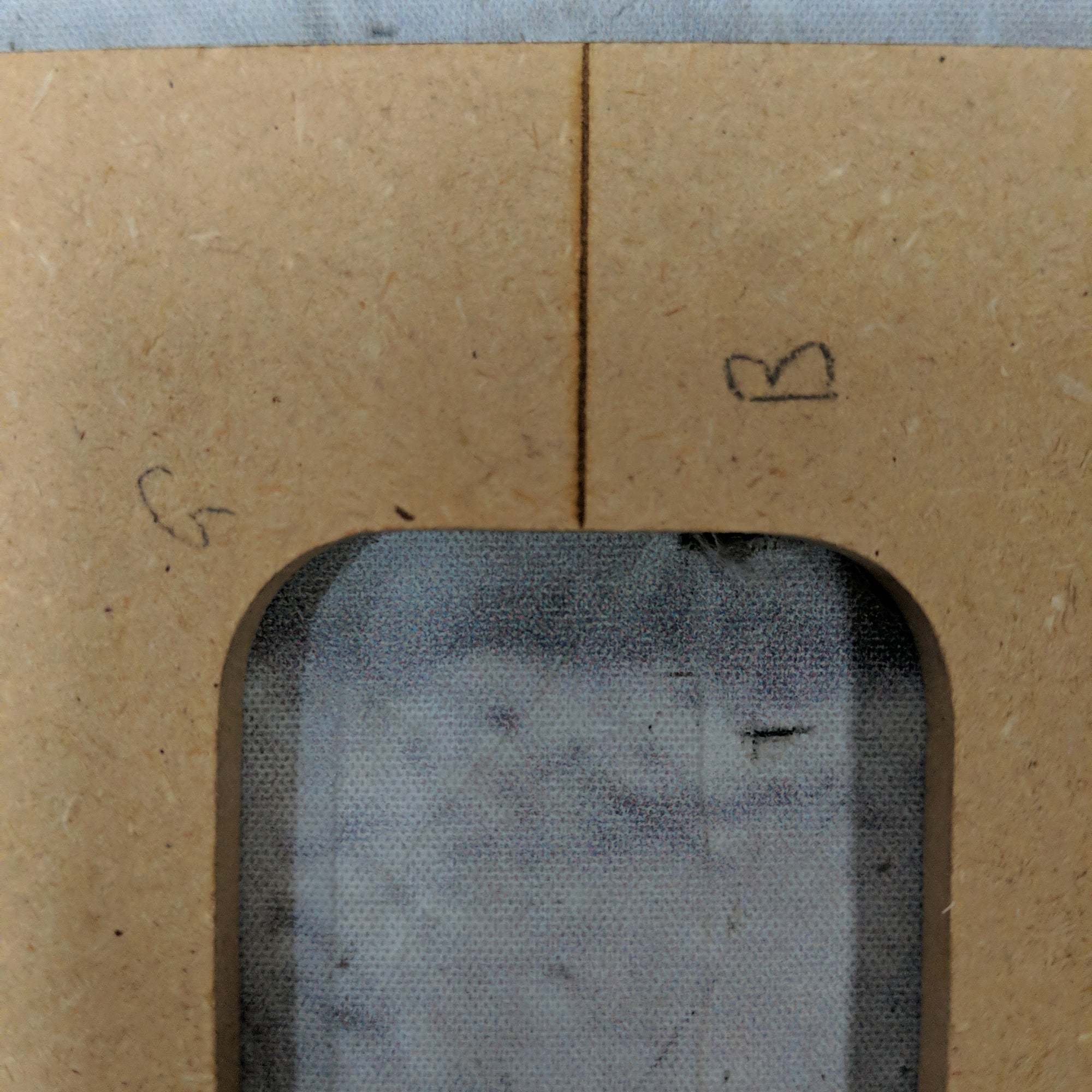 Unknown Bartolini T4CBC Pickup Routing Template