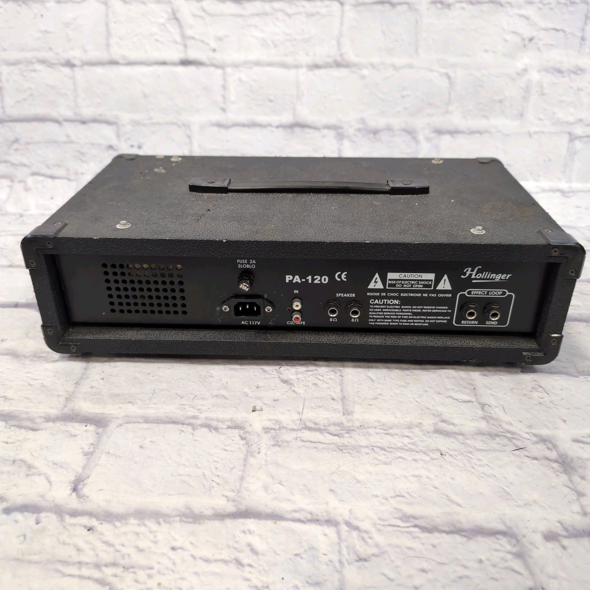 Hollinger PA-120 4 Channel Powered Mixer w/ Effects