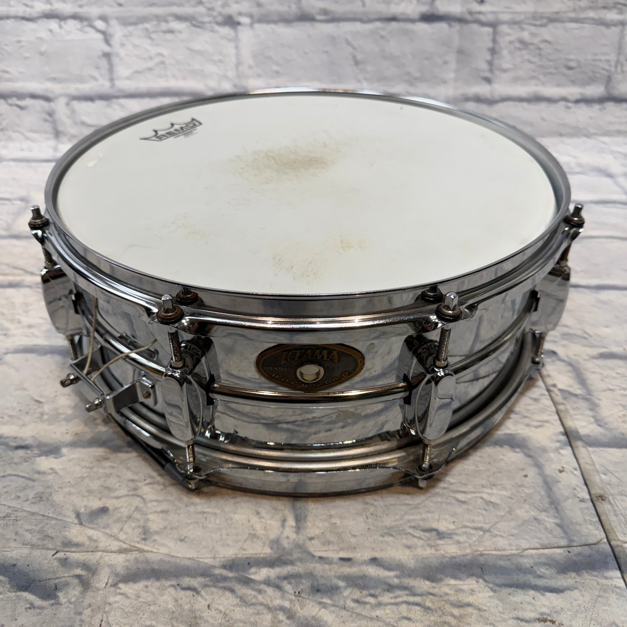 Tama Rockstar Snare Chrome Over Steel