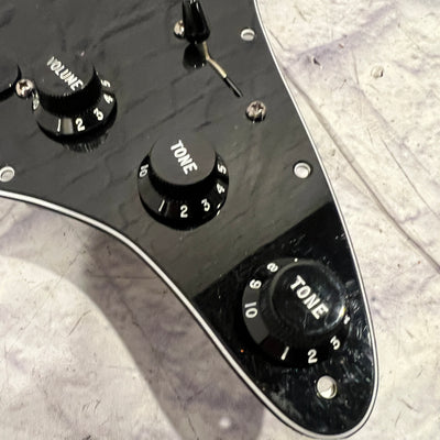 Unknown SSS Black Strat Loaded Pickguard