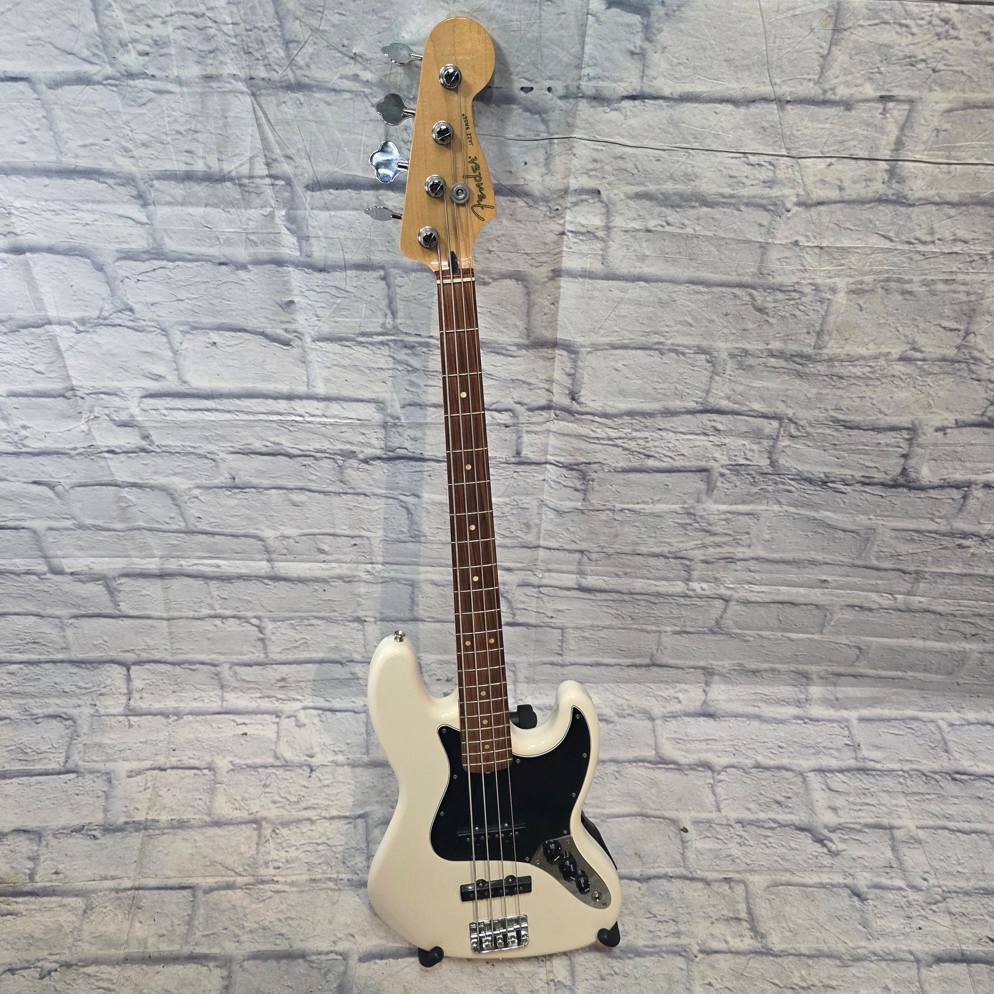 Fender 2019 White Jazz Bass MIM 4 String Bass Guitar