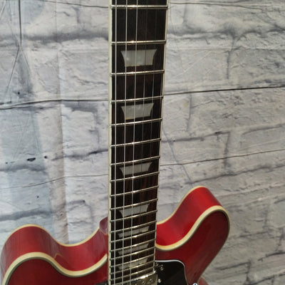 Firefly JSN 338 Hollowbody Electric Guitar - Red