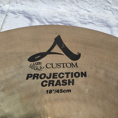 Zildjian A Custom 18" Projection Crash - CRACKED