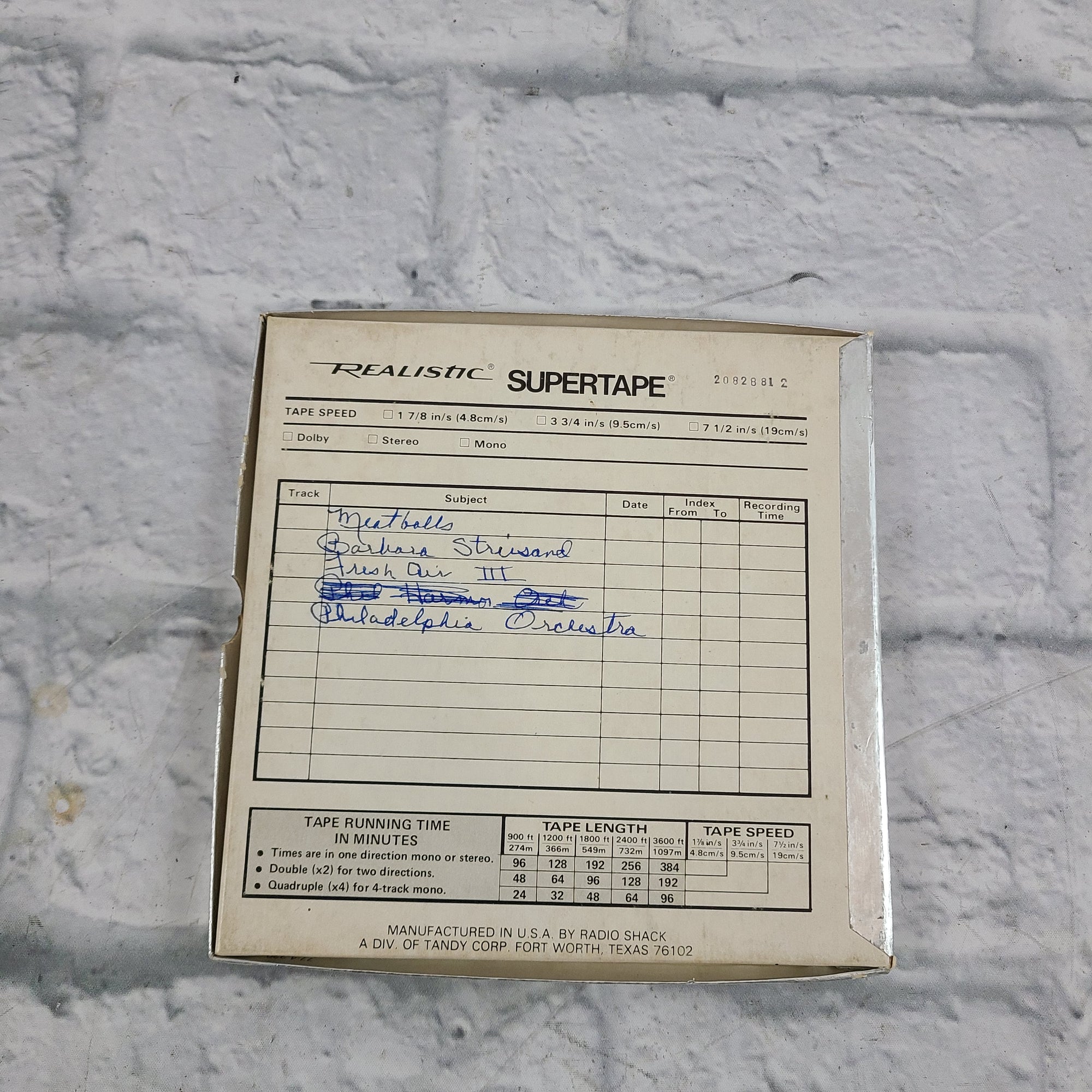 Realistic Supertape Recording Tape Reel to Reel