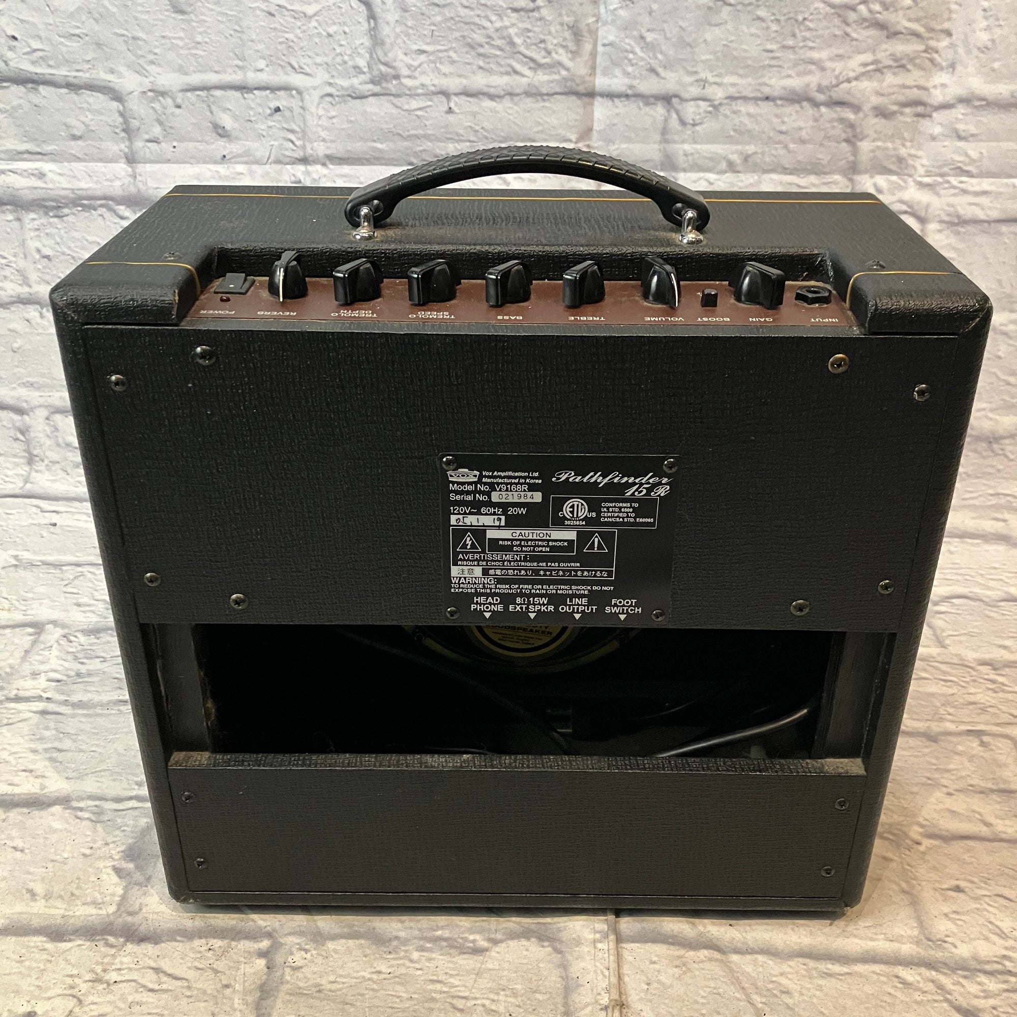 Vox Pathfinder 15R Guitar Combo Amp
