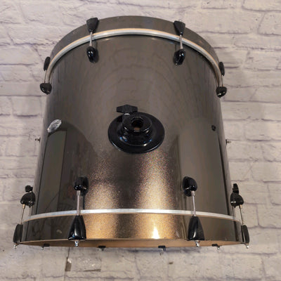 PDP Pacific Drums & Percussion Double Drive Bass Drum 22x18" Metallic Green / Gold