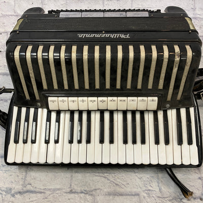 Philharmonic Vintage Black Accordion (Needs Restoration