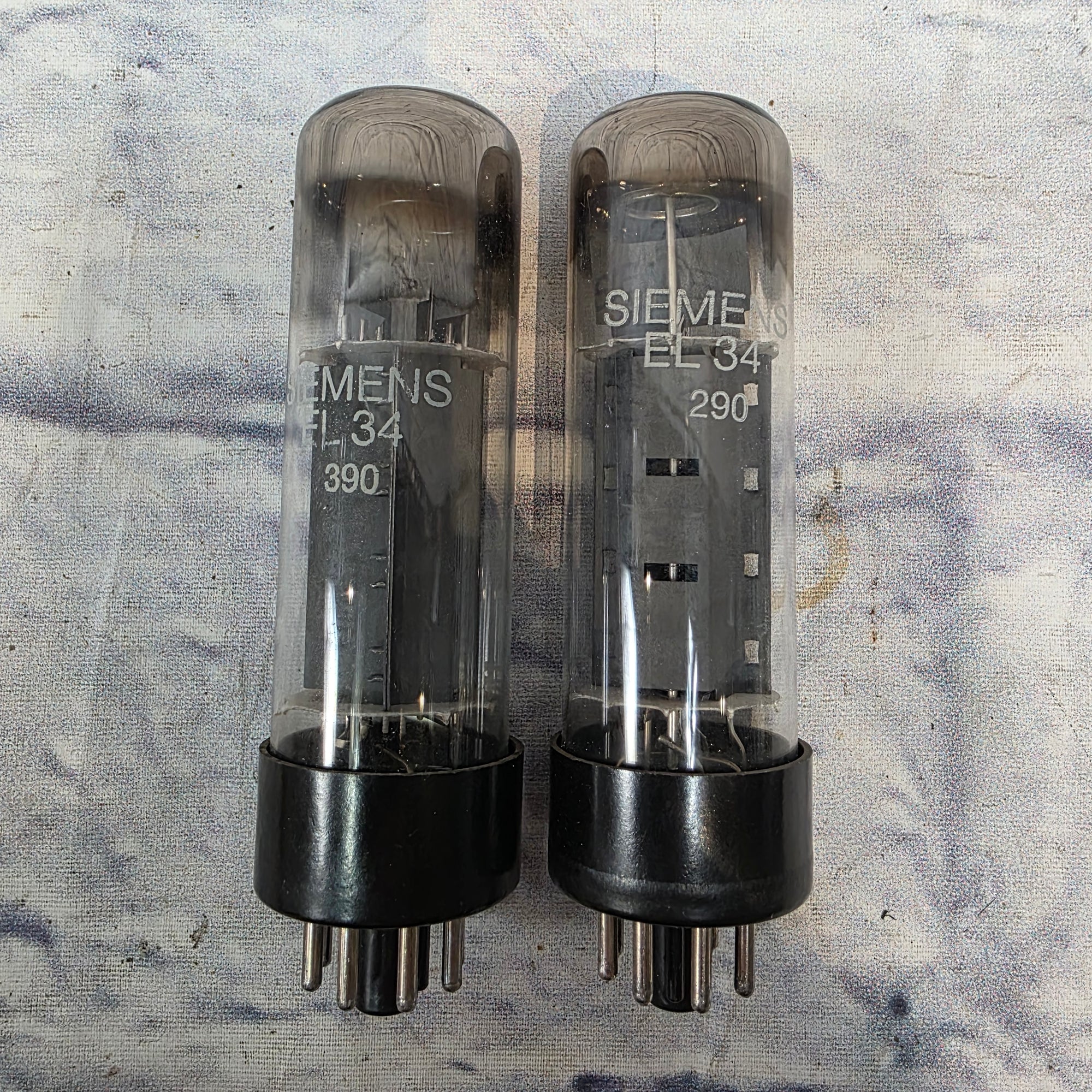 Siemens EL34 390 Tube Pair Amplifier Tubes