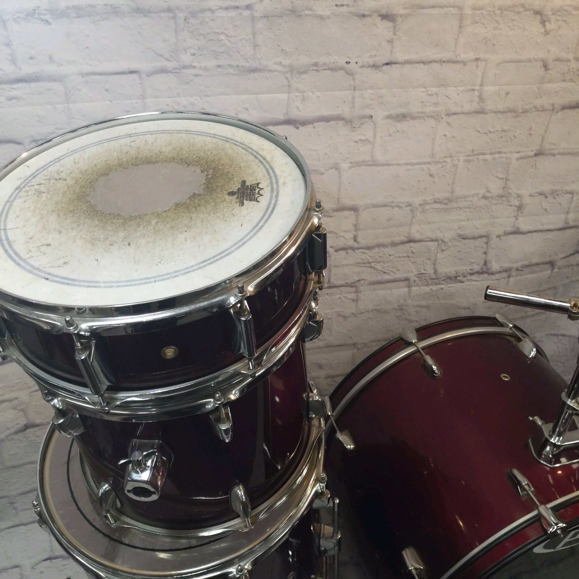 PDP Pacific Drums & Percussion 5pc Drum Set Dark Red