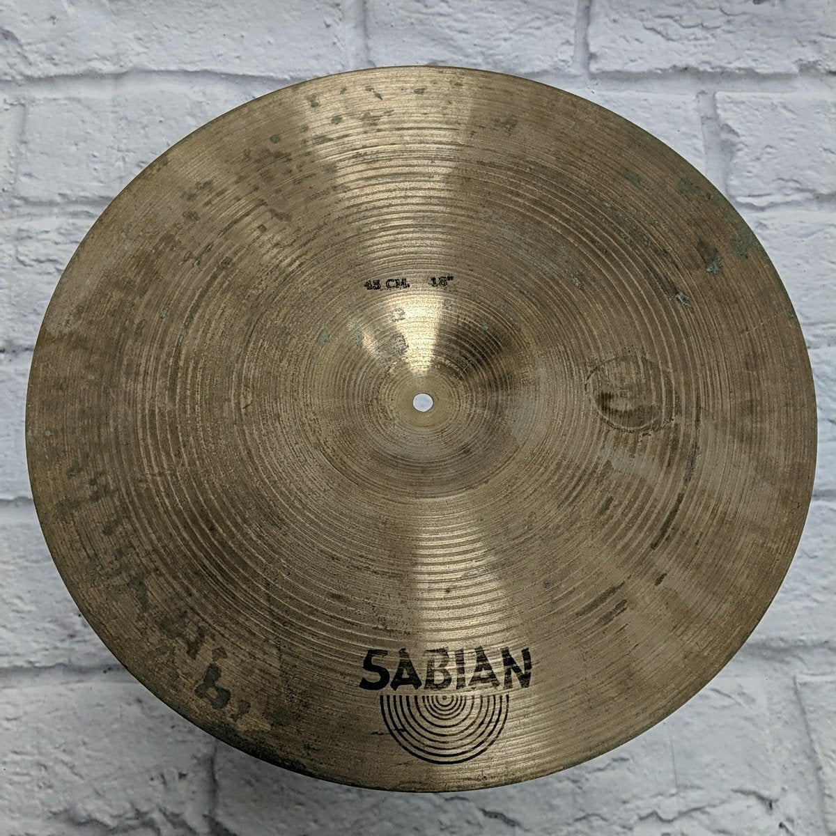 Vintage Sabian 1980s 18" Crash Cymbal - Canadian Stamp