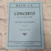Bach: Concerto No 7 in G Minor URTEXT Sheet Music Book
