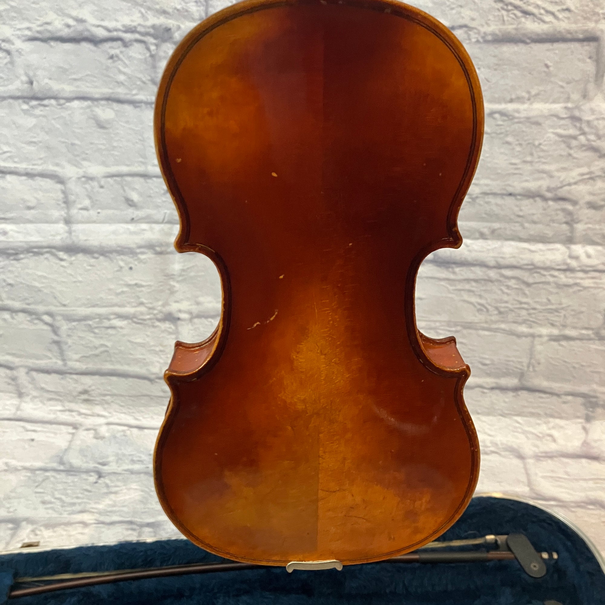 William Lewis & Son Model 126 1/2 Size Violin for parts or repair w/ SKB Case