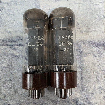 Tesla EL34 37 Tube Pair Amplifier Tubes