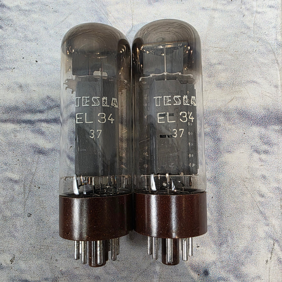 Tesla EL34 37 Tube Pair Amplifier Tubes