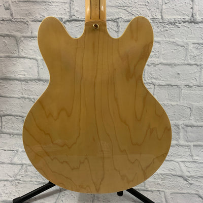 2004 Epiphone MIK Sheraton II Hollowbody Electric - Natural w/ Hardshell Case