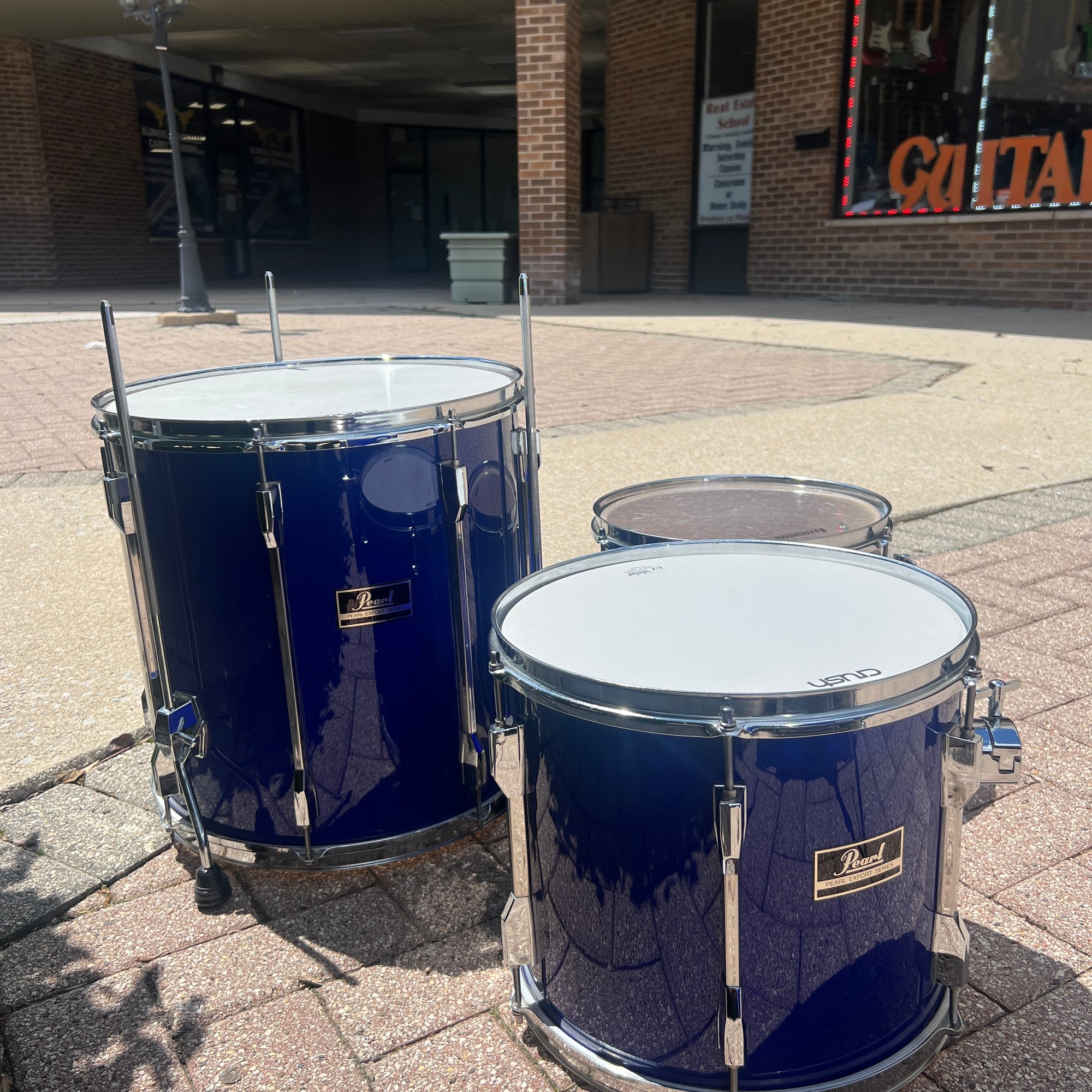 Pearl 1980s Export 4pc Kit Power Toms Royal Cobalt Blue