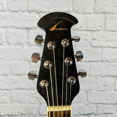 Ovation Celebrity Acoustic CC-057 Gloss Black Shallow Body W/ Hard Shell Case