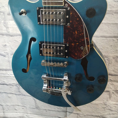 Gretsch G2655t Semi Hollow Electric Guitar Blue Sparkle